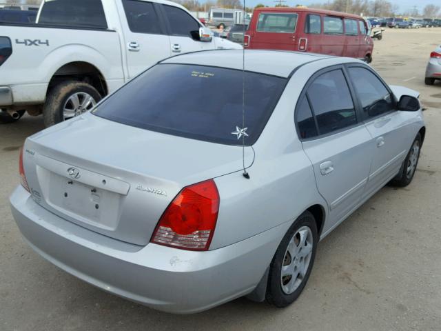 KMHDN46D26U247005 - 2006 HYUNDAI ELANTRA GL SILVER photo 4