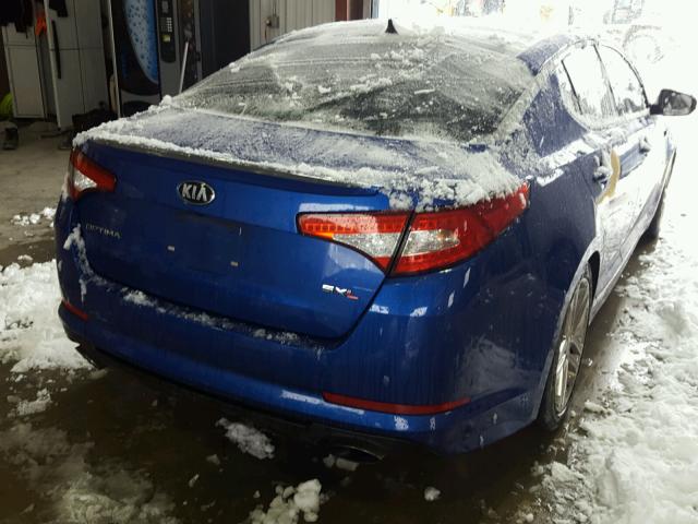 5XXGR4A6XDG133948 - 2013 KIA OPTIMA SX BLUE photo 4