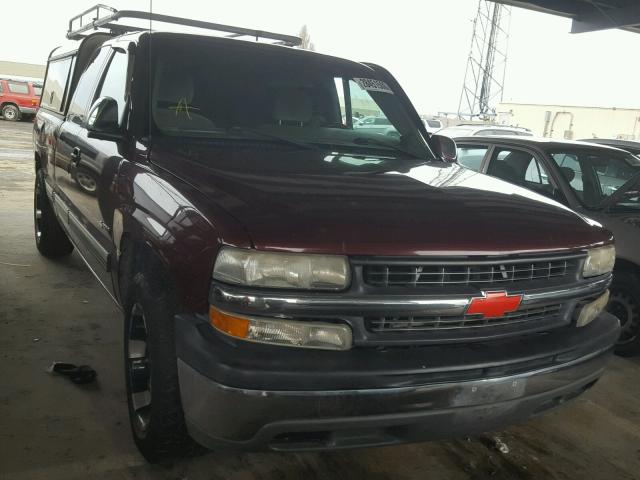 2GCEC19T821132415 - 2002 CHEVROLET SILVERADO BURGUNDY photo 1