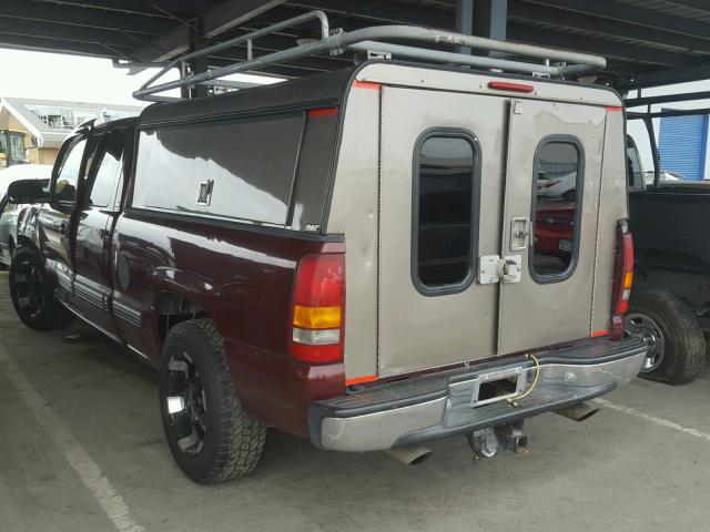 2GCEC19T821132415 - 2002 CHEVROLET SILVERADO BURGUNDY photo 3