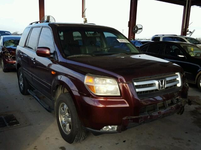 5FNYF285X7B032835 - 2007 HONDA PILOT EXL PURPLE photo 1