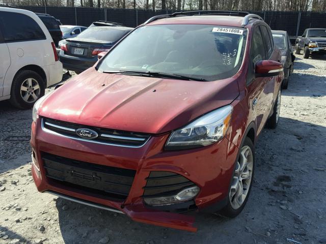 1FMCU0J97DUA45784 - 2013 FORD ESCAPE TIT RED photo 2