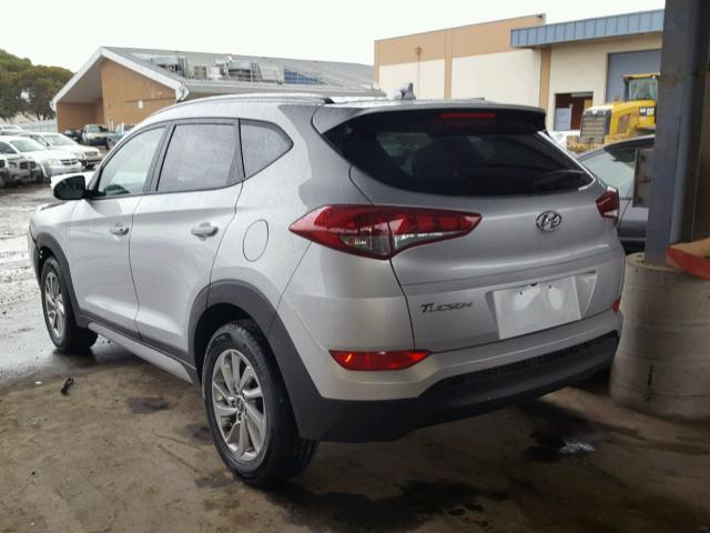 KM8J33A45JU609654 - 2018 HYUNDAI TUCSON LIM SILVER photo 3