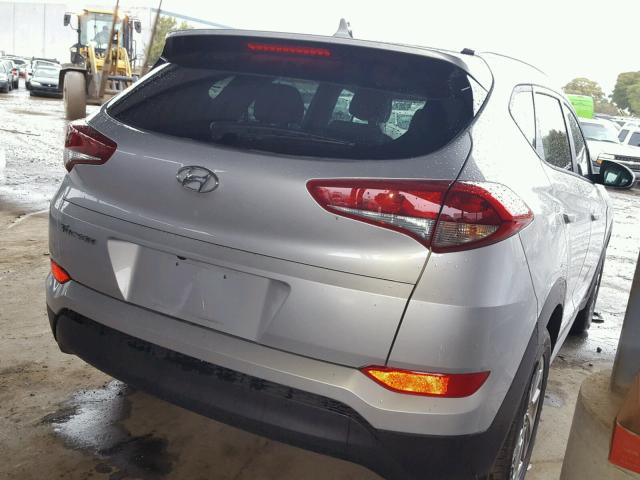 KM8J33A45JU609654 - 2018 HYUNDAI TUCSON LIM SILVER photo 4