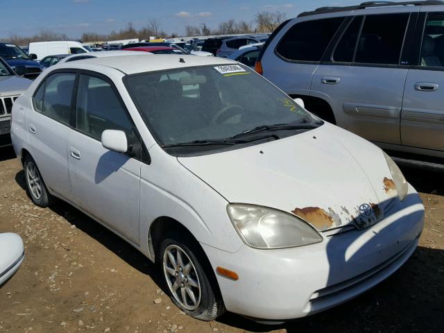 JT2BK18U020054927 - 2002 TOYOTA PRIUS WHITE photo 1