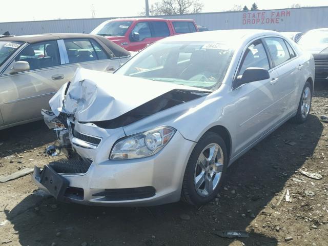 1G1ZA5EU4CF394626 - 2012 CHEVROLET MALIBU LS SILVER photo 2