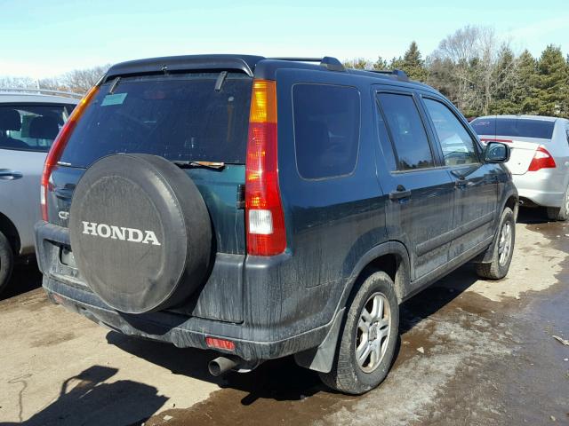 JHLRD78872C075832 - 2002 HONDA CR-V EX GREEN photo 4