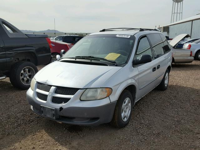 1B4GP25341B212315 - 2001 DODGE CARAVAN SE SILVER photo 2