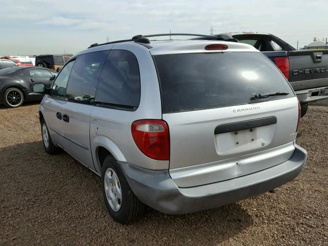 1B4GP25341B212315 - 2001 DODGE CARAVAN SE SILVER photo 3