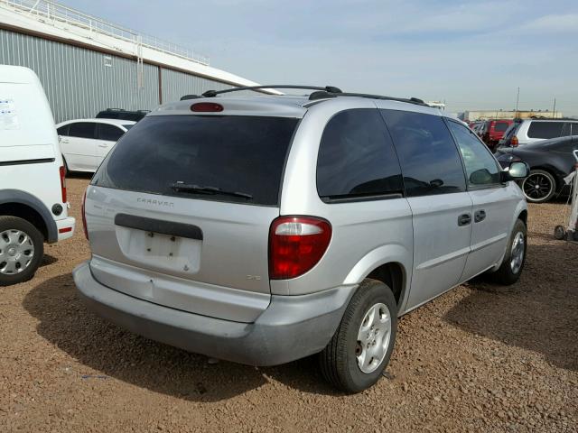 1B4GP25341B212315 - 2001 DODGE CARAVAN SE SILVER photo 4