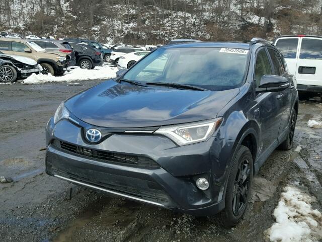 JTMRJREV3HD075325 - 2017 TOYOTA RAV4 HV LE GRAY photo 2