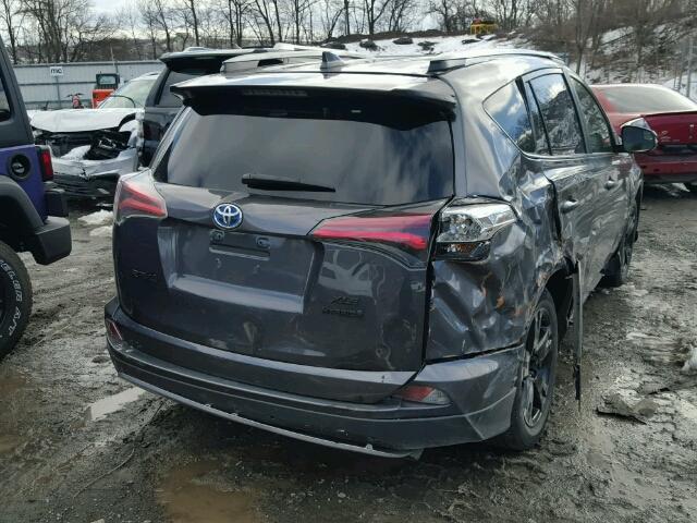 JTMRJREV3HD075325 - 2017 TOYOTA RAV4 HV LE GRAY photo 4