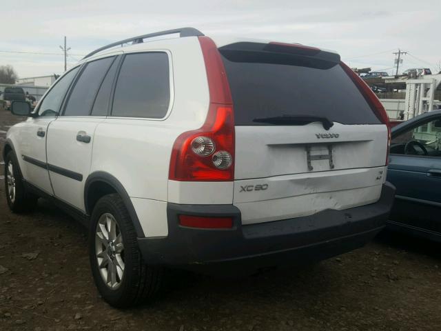 YV1CZ911051169073 - 2005 VOLVO XC90 T6 WHITE photo 3