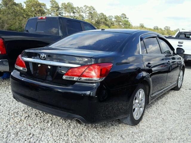 4T1BK3DB5CU452969 - 2012 TOYOTA AVALON BAS BLACK photo 4