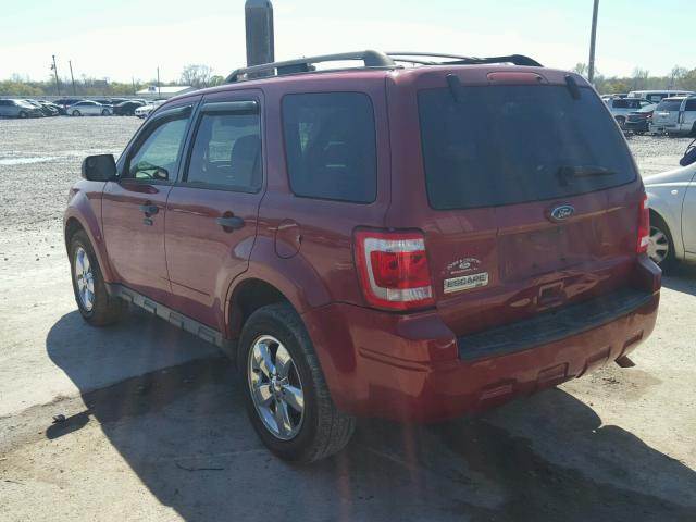 1FMCU0D73BKA65937 - 2011 FORD ESCAPE XLT RED photo 3