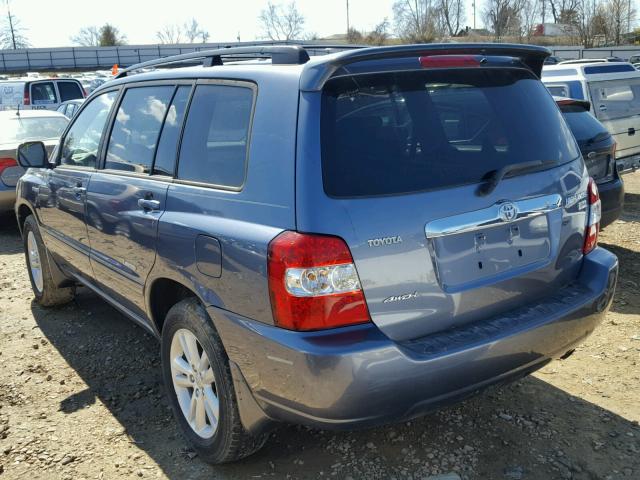 JTEEW21A170036485 - 2007 TOYOTA HIGHLANDER BLUE photo 9