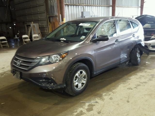 3CZRM3H30EG705714 - 2014 HONDA CR-V LX GRAY photo 2