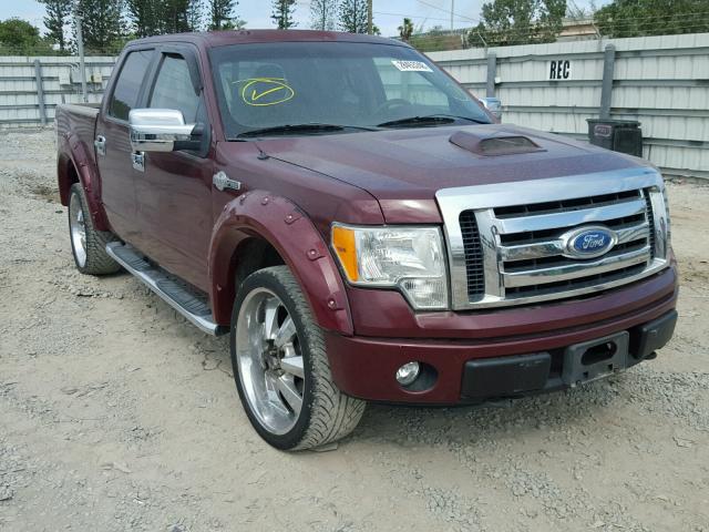 1FTFW1EV8AKC01282 - 2010 FORD F150 SUPER MAROON photo 1