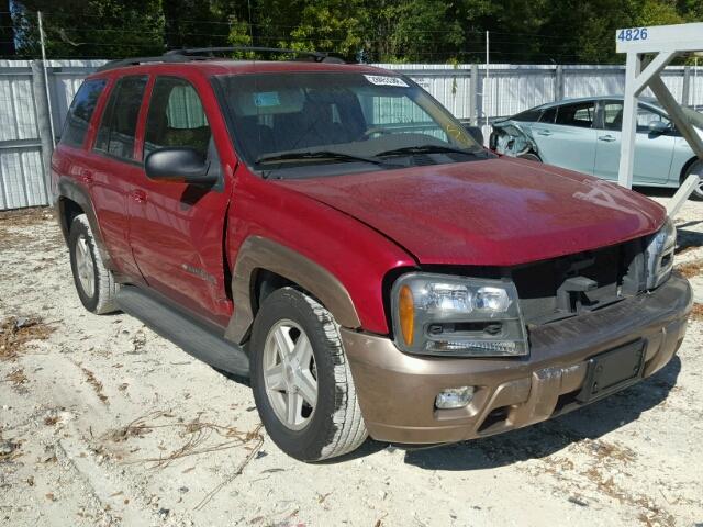 1GNDT13SX22266474 - 2002 CHEVROLET TRAILBLAZE BURGUNDY photo 1