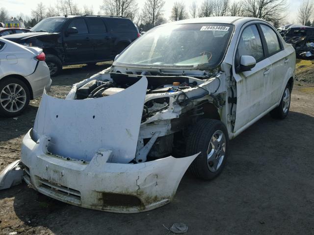 KL1TD5DE3BB233583 - 2011 CHEVROLET AVEO LS WHITE photo 2