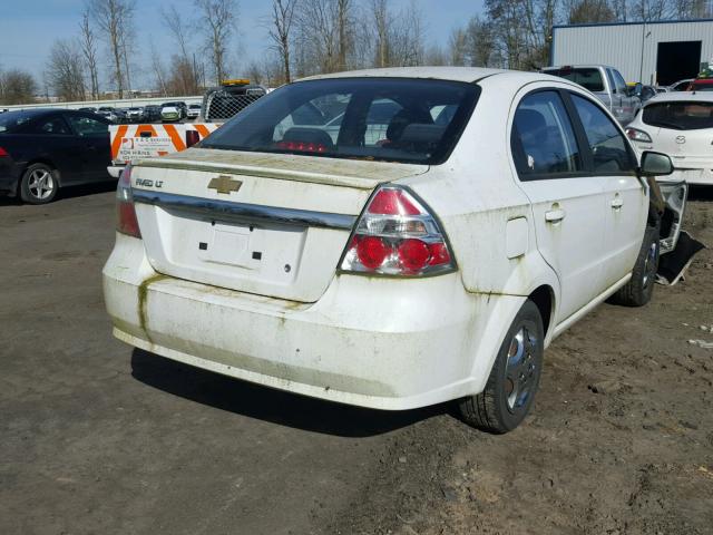 KL1TD5DE3BB233583 - 2011 CHEVROLET AVEO LS WHITE photo 4