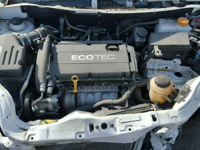 KL1TD5DE3BB233583 - 2011 CHEVROLET AVEO LS WHITE photo 7