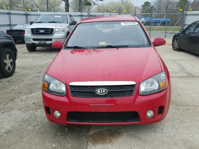 KNAFE161485010043 - 2008 KIA SPECTRA5 5 RED photo 9