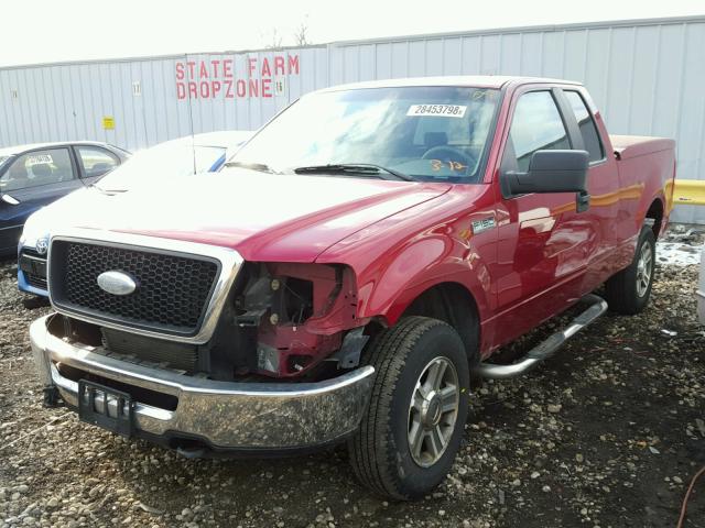 1FTPX14V47FB18663 - 2007 FORD F150 RED photo 2