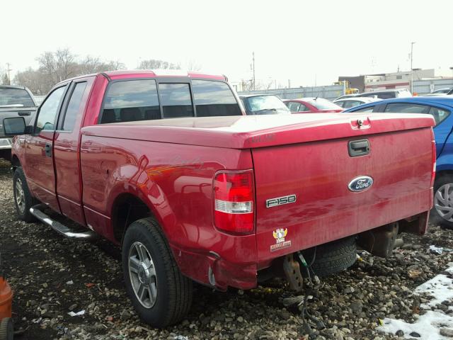 1FTPX14V47FB18663 - 2007 FORD F150 RED photo 3