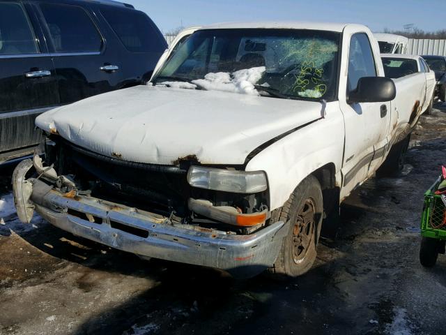 1GCEC14V3YE188391 - 2000 CHEVROLET SILVERADO WHITE photo 2