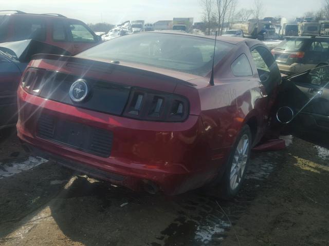 1ZVBP8AM3E5248979 - 2014 FORD MUSTANG RED photo 4