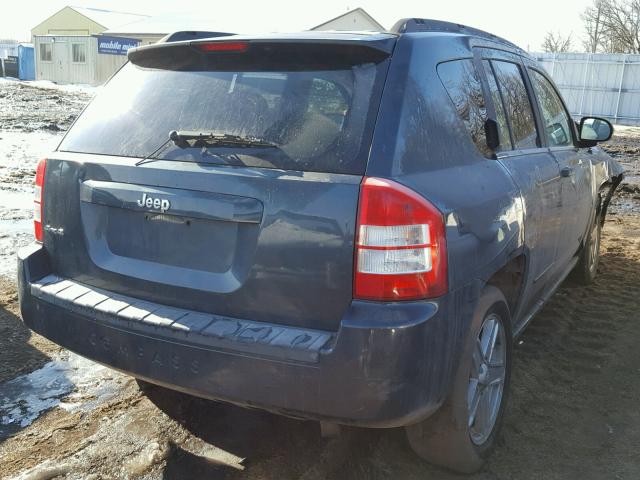 1J8FF47W58D696846 - 2008 JEEP COMPASS SP BLUE photo 4