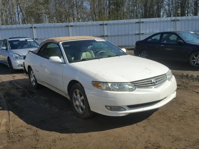 2T1FF28P02C597844 - 2002 TOYOTA CAMRY SOLA WHITE photo 1