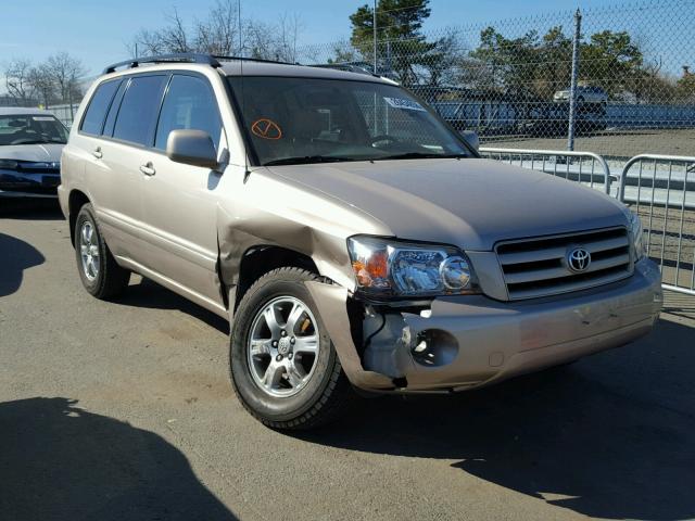 JTEDP21A660122494 - 2006 TOYOTA HIGHLANDER BEIGE photo 1