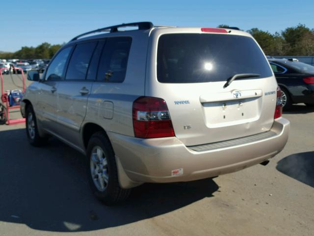 JTEDP21A660122494 - 2006 TOYOTA HIGHLANDER BEIGE photo 3