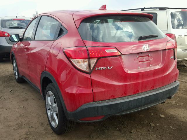 3CZRU6H35GM752744 - 2016 HONDA HR-V LX RED photo 3