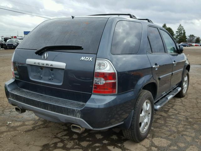 2HNYD18215H541008 - 2005 ACURA MDX BLUE photo 4