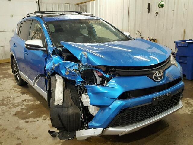 JTMJFREV8GD177278 - 2016 TOYOTA RAV4 SE BLUE photo 1