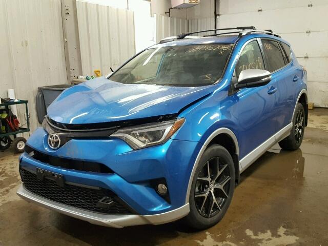 JTMJFREV8GD177278 - 2016 TOYOTA RAV4 SE BLUE photo 2