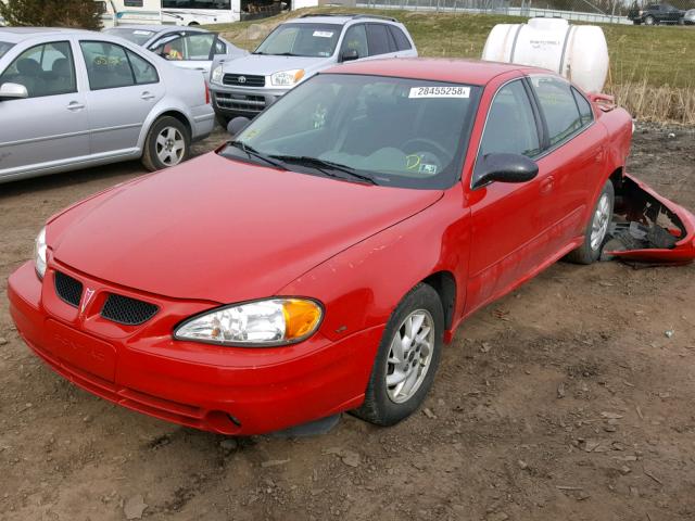 1G2NF52E44M519579 - 2004 PONTIAC GRAND AM S წითელი ფოტო 2