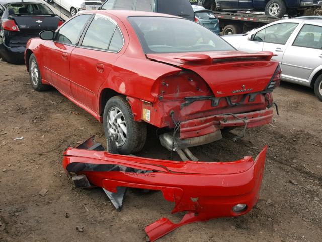 1G2NF52E44M519579 - 2004 PONTIAC GRAND AM S წითელი ფოტო 3