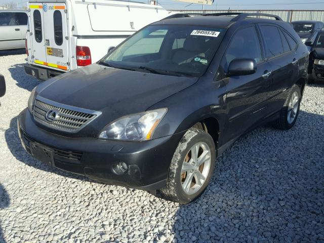 JTJGW31U382009224 - 2008 LEXUS RX 400H CHARCOAL photo 2