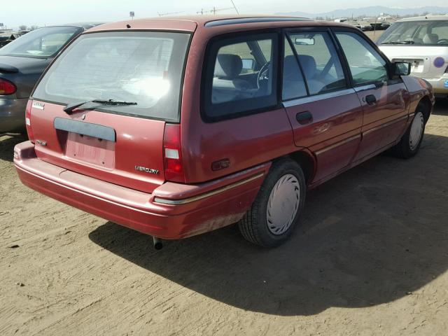 3MAPM15J4PR661065 - 1993 MERCURY TRACER MAROON photo 4