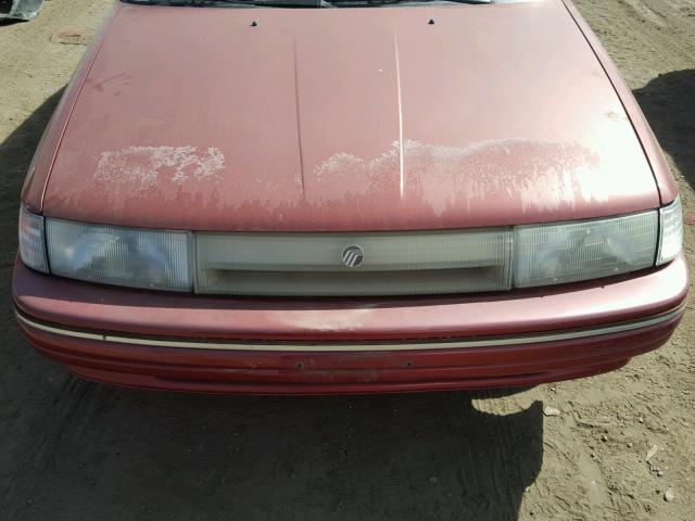 3MAPM15J4PR661065 - 1993 MERCURY TRACER MAROON photo 7