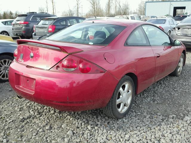 1ZWFT61L7Y5648407 - 2000 MERCURY COUGAR V6 MAROON photo 4