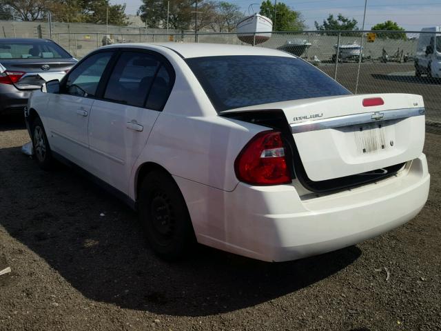 1G1ZS58F97F101707 - 2007 CHEVROLET MALIBU LS თეთრი ფოტო 3