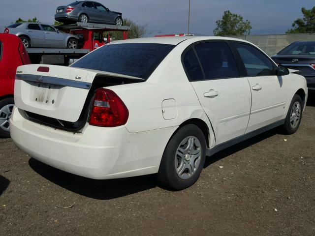 1G1ZS58F97F101707 - 2007 CHEVROLET MALIBU LS თეთრი ფოტო 4