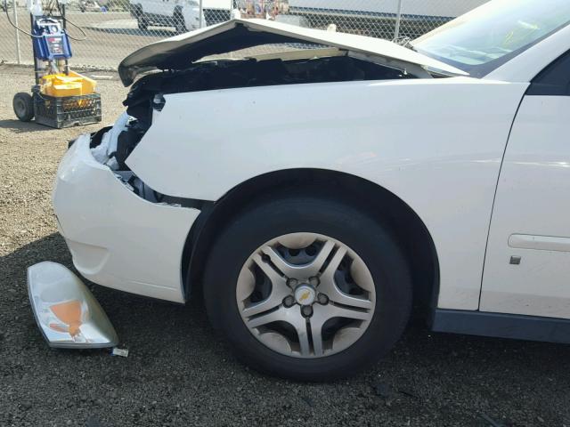 1G1ZS58F97F101707 - 2007 CHEVROLET MALIBU LS თეთრი ფოტო 9