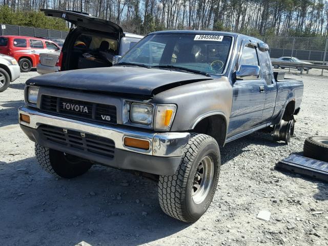 JT4VN13G7L5015432 - 1990 TOYOTA PICKUP 1/2 BLACK photo 2