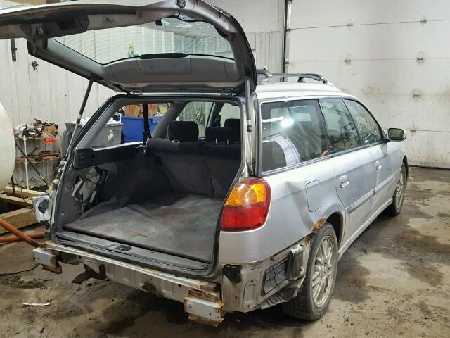 4S3BH635737308564 - 2003 SUBARU LEGACY L SILVER photo 4